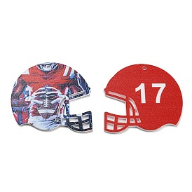 Acrylic Pendants, Helmet, Sports