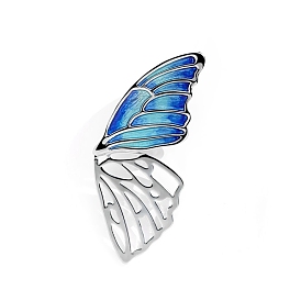 Butterfly Wing Enamel Pin, Alloy Badge for Corsages Scarf Clothes