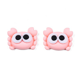 Opaque Resin Cabochons, Crab