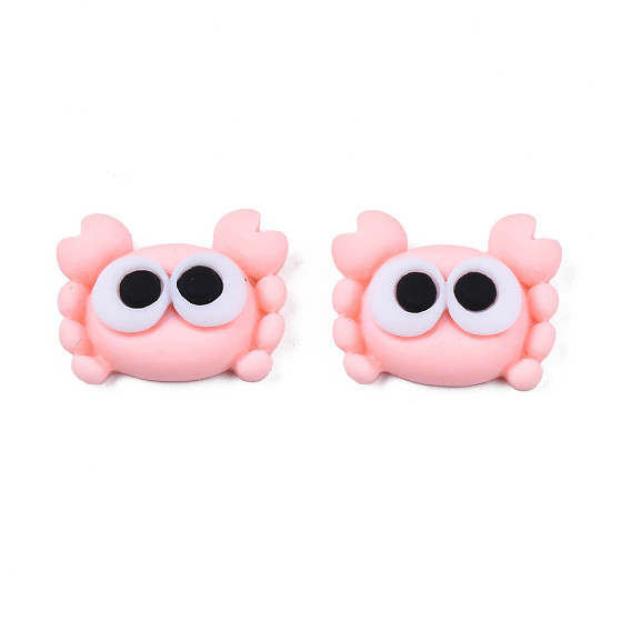 Opaque Resin Cabochons, Crab