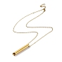 304 Stainless Steel Whistle Pendant Necklaces