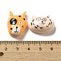 Opaque Resin Decoden Cabochons, Dog Head Mixed Shapes