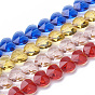 Transparent Glass Beads, Faceted, Heart