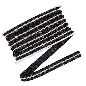 7 м полиэфирная лента, с пластиковыми жемчужными круглыми бусинами, аксессуары для одежды