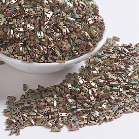 Миюки четверть бусины тила, японский бисер, 2-луночное, (qtl 2005) матовый ирис с малиновым оттенком