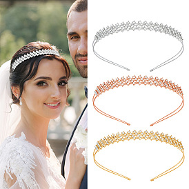Fashion Princess Crown Hair Comb Alloy Crystal Crown Headwear Party Accessories.