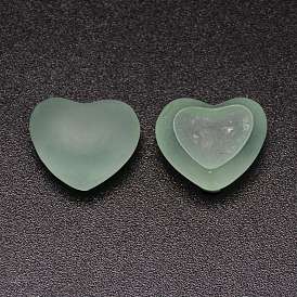 Cabochons de la resina transparente, gelatina imitación, corazón