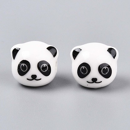 Ручной печатный шарики фарфора, панда