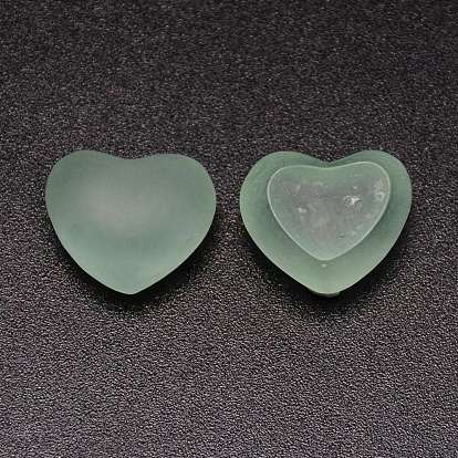 Cabochons de la resina transparente, gelatina imitación, corazón