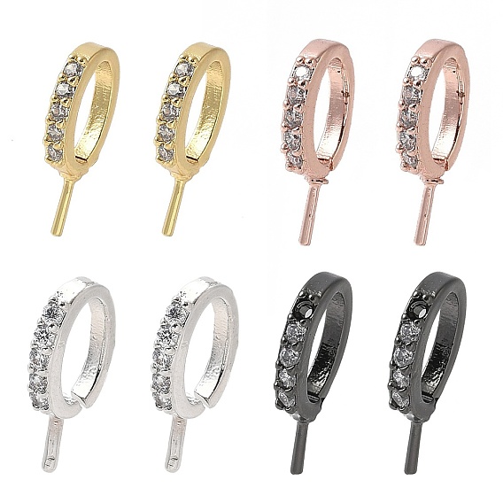 Латунные микропроволочные кубические циркониевые подвески, без свинца и без кадмия, долговечный, стойки покрытие