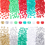 1500шт 10 цвета прозрачные пластиковые бусины, баррель