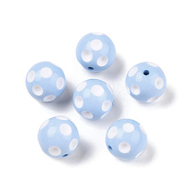 Bubblegum Opaque Acrylic Round Beads