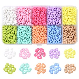 60 g 10 цвета непрозрачные акриловые бусины, арахис