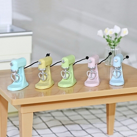 Mini Resin Stand Dough Mixers, Miniature Ornaments, Micro Landscape Dollhouse Accessories, Pretending Prop Decorations