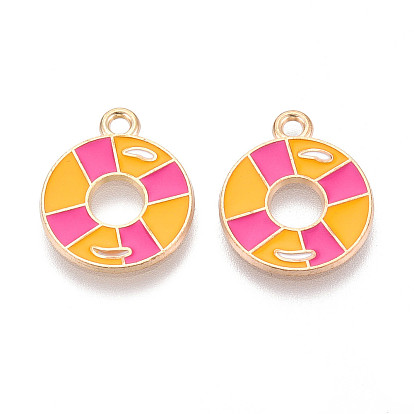 Подвески из эмали и сплава, кольцо для плавания, золотой свет