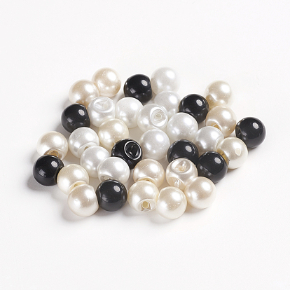 Resin Buttons, 1-Hole, Round