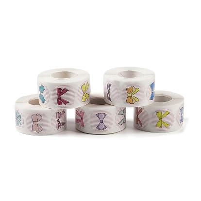Self Adhesive Paper Stickers,  Bowknot Sticker Labels, Gift Tag Stickers