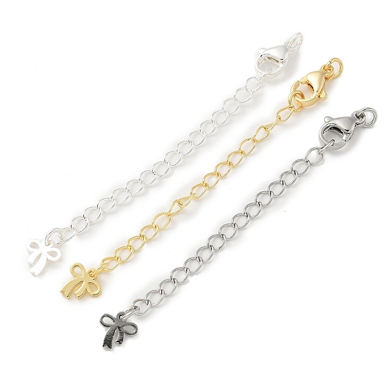 Латунные карабины и концы с цепочкой, без кадмия, без никеля и без свинца, бантом