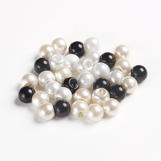 Resin Buttons, 1-Hole, Round