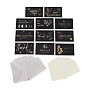 Paper Thank You Greeting Cards with Envelopes and Paperboard, Rectangle