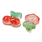 Plastic Cabochons, with Glitter Powder, Mixed Shape