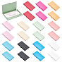 22шт. 11цвета, алюминиевый сплав, держатель для визитных карточек, коробка, органайзер для карточек, прямоугольные