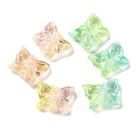 926Pcs Transparent Two Tone Acrylic Beads, Bowknot