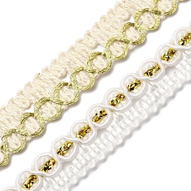 Отделка из полиэстера, волнистая обрезка для украшения домашнего текстиля