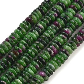 Natural Ruby in Zoisite Beads Strands, Rondelle