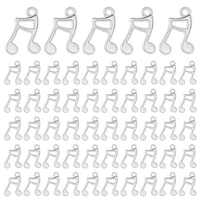 100 шт. Подвески из сплава в тибетском стиле, музыкальные ноты/слова-талисманы