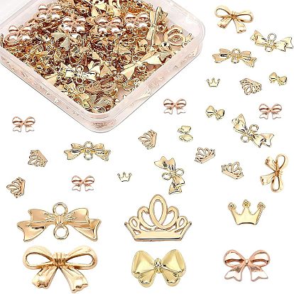 Аксессуары для кабошонов из сплава, DIY для изготовления ювелирных изделий, корона и бантик