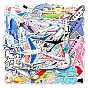 Waterproof PVC Adhesive Stickers, for Suitcase, Skateboard, Refrigerator, Helmet, Mobile Phone Shell
