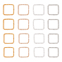400Pcs 8 Style Iron Linking Rings, Mixed Shapes