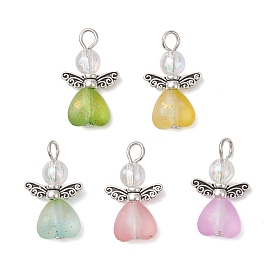 Прозрачные акриловые подвески, с сплава крыла, ангел