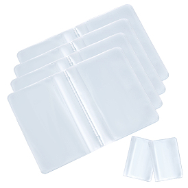 6Кошелек из ПВХ с вкладышами внутри, держатель для кредитных карт, прямоугольные