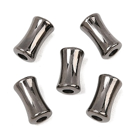 Abalorios de acrílico opacos, gunmetal chapado