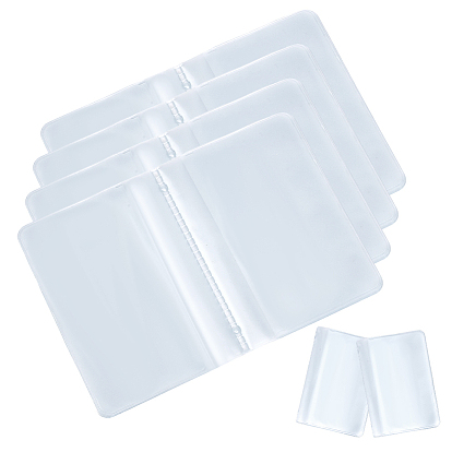 6Кошелек из ПВХ с вкладышами внутри, держатель для кредитных карт, прямоугольные