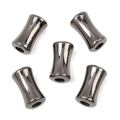 Abalorios de acrílico opacos, gunmetal chapado