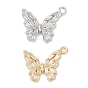 Латунные микро проложить кубического циркония подвески, без кадмия, без никеля и без свинца, бабочки прелести, долговечный