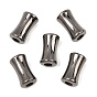 Opaque Acrylic Beads, Gunmetal Plated