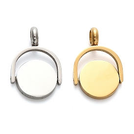 304 подвесные поворотные подвески из нержавеющей стали, плоский круглый шарм