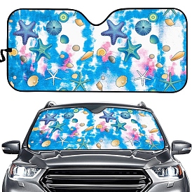 Автомобильный солнцезащитный козырек на лобовое стекло, складной блок солнцезащитный, пляжная тема