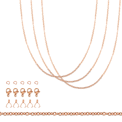 Наборы для изготовления ожерелий своими руками, в том числе 304 изделия из нержавеющей стали для ожерелий, прыгающих колец, застежек в виде клешней лобстера и зажимов для ледоруба