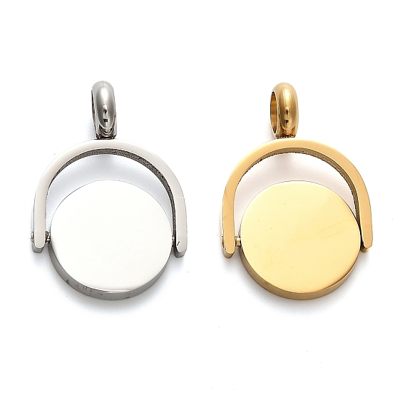 304 подвесные поворотные подвески из нержавеющей стали, плоский круглый шарм