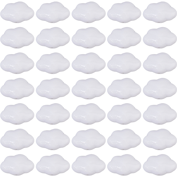 50 непрозрачные акриловые бусины, облако