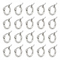 40 пары 304 гипоаллергенные серьги-кольца из нержавеющей стали