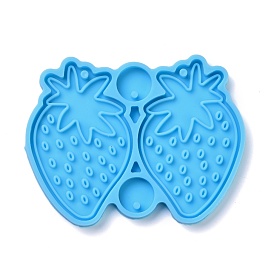 DIY Pendant Silicone Molds, for Earring Making, Resin Casting Molds, For UV Resin, Epoxy Resin Jewelry Making, Strawberry