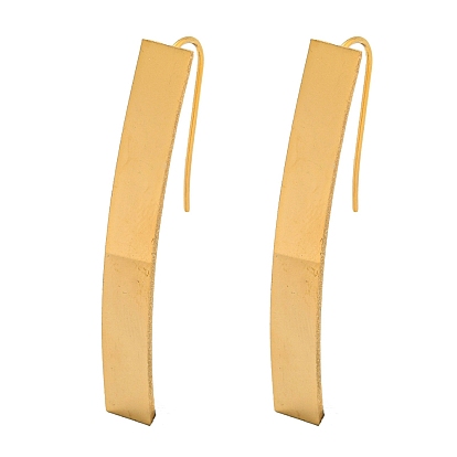 Вакуумное покрытие pvd 202 серьги-кольца из нержавеющей стали, с 304 штифтов из нержавеющей стали, прямоугольные