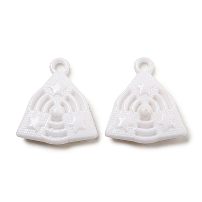 Opaque Acrylic Pendants, Web with Star