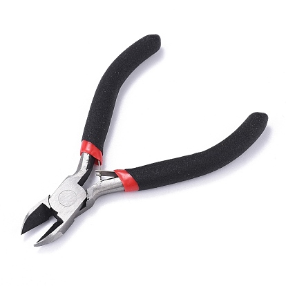 Carbon Steel Jewelry Pliers for Jewelry Making Supplies, 4.3 inch Diagonal Side Cutting Pliers, 110mm